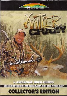 Antler Crazy Whitetail Deer Elk Moose Hunting DVD New