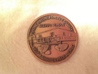 1982 Aleppo Temple Massachusetts Shrine Mason Medal