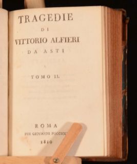  Opera Postume Di Vittorio Alfieri Tragedies of Alfieri Scarce