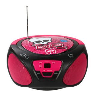 Monster High CD Player Am FM Radio Boombox BNIB