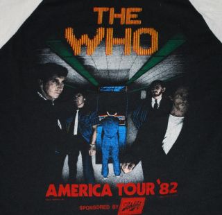 Original Vintage The Who American Tour T Shirt 1982 L