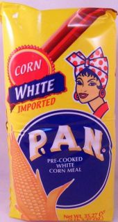 Venezuelan Harina Flour Pan Pre Cooked White Corn Meal 2 lb 35 oz 