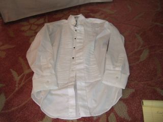 Neal Allen Tuxedo Shirt with Black Bow Tie Size M