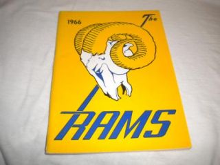 NFL Football Media Press Guide TV Radio Los Angeles Rams 1966 Mint 