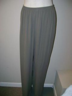 Eileen Fisher Silk Georgette Crepe Straight Pant