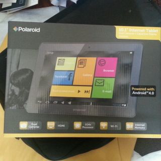 Polaroid 10 inch Android Tablet ICS 4 0 8GB dual camera wifi microSD 