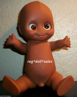 Anatomically Correct black Boy Kewpie Cupie doll 1960 toy with real 