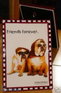 16642 Friends Forever Plaque Zelda Wisdom Bulldog Retired