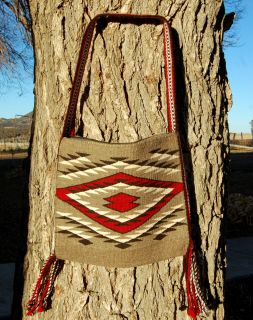   rug WOVEN PURSE Native American Indian blanket Navaho Textile Weaving