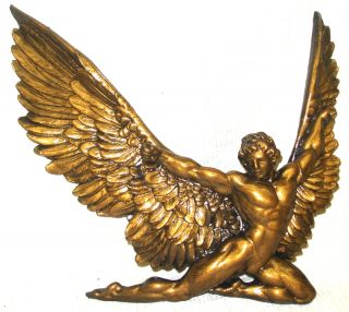 Icarus Daedulus Winged Flight Greek Angel Myth Plaque