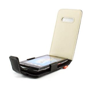 Aluminum Lined Leather Case for Sony Ericsson Xperia x10 with Lifetime 
