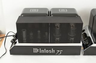   COMPLETELY RESTORED PAIR McINTOSH MC75 75 TUBE POWER AMPS AMPLIFIERS