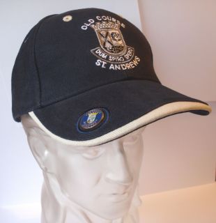 Golf Gift Navy Cap Hat St Andrews with Ball Marker