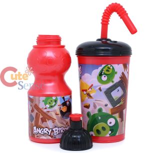 Rovio Angry Birds Drinking Bottle Tumbler Set 2pc Set BPA Free 