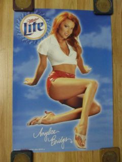Sexy Girl Beer Poster Miller Angelica Bridges Baywatch