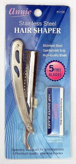Annie Stainless Steel Hair Shaper with 5 Free Blades