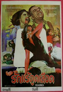 Rabid David Cronenberg Horror Vampire Thai Poster 1977