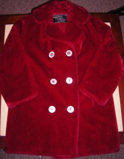   Vintage Blood Red Borgana Fur Coat Annis Furs for McLeans NY