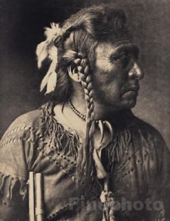 1900 72 Native American Indian Warrior Edward Curtis