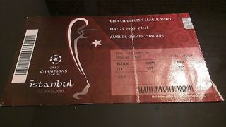 Rare Liverpool AC Milan Final Istanbul 2005 Champions League Ticket 