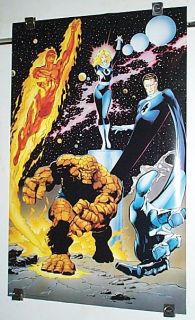 1990s Mr Fantastic Four Marvel Comics Poster 1 Invisible Girl Human 