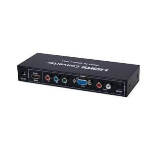 Fosmon HDMI to Component video (YPbPr) / VGA & SPDIF Output Converter 
