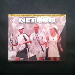 2003 NetPro Tennis Unopened Box 18 Packs Andy Roddick