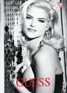 title guess ad featuring anna nicole smith condition grade very good 