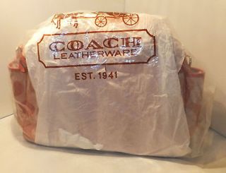 NEW Authentic COACH Signature Addison Pink Diaper Baby Bag Tote NWT $ 