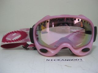   Frame Snow Goggles Pink w Emerald Iridium Lens Anon Ski RARE