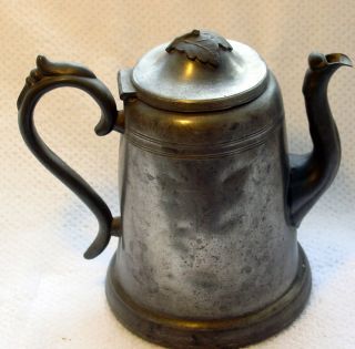 Antique pewter teapot stands 8 inches tall 1 5 lbs of classic 