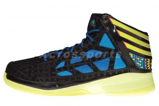 Adidas Crazy Shadow Black/Electric Green/Bright Blue Basketball Shoes 