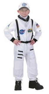   NASA Deluxe White Suit w/ Cap Child Costume Size 4 6 Aeromax ASW46
