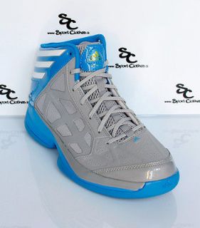 adidas Crazy Shadow mens basketball shoes grey blue adizero 2 II NEW