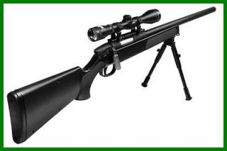 New UTG Airsoft Master Sniper Black Airsoft Rifle with 4x32 Scope
