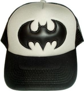 Batman Logo Embroidered Cap Joker Black & Grey Hat Keaton Bale Robin