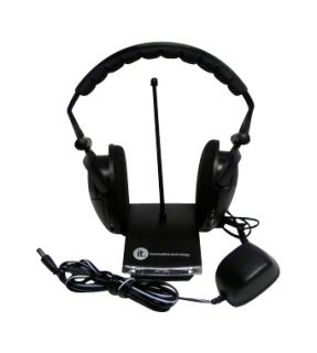 Innovi Technologies ITHW 858 Headband Wireless Headphones   Black 