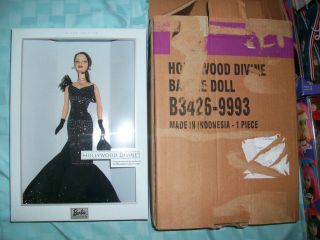 hollywood divine barbie 2003 ex fan club brunette htf time