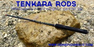 TENKARA TELESCOPING Carbon Fly Fish Rod 12 ft with FOAM Handle 3.6 M