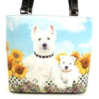 west highland terrier dog dogs purse handbag bucket bag time