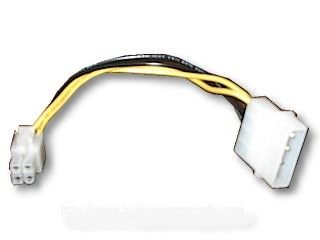   Intel AMD P4 2x2 12V ATX Power Supply Connector Adapter Cable