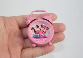   &Minnie Mouse Alarm Clock,Lovely Cartoon Desk Clock(1.77 x 2.3