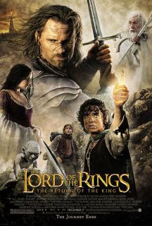 Lord of The Rings Return King Poster 2 Sided Original Final 27x40 