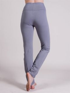 New American Apparel Women Cotton Spandex Straight Yoga Pant Gray Sz 