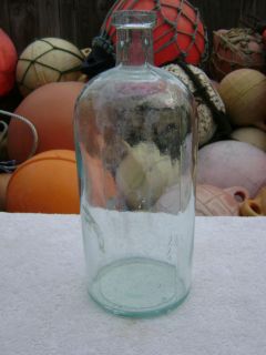 old 1890s 1900s glass medicine bottle b339 