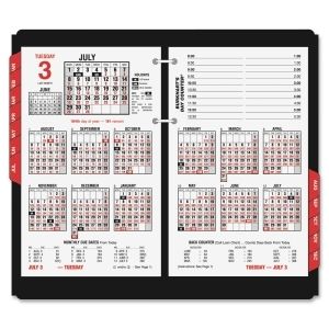 At A Glance Burkharts Day Counter Recycled Desk Calendar Refill