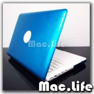 Aqua Blue Metallic Crystal Hard Case for MacBook 13