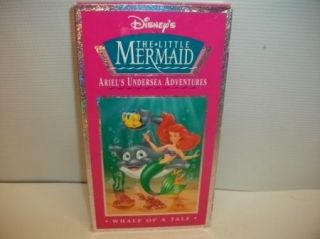 Little Mermaid ArieSL Undersea Adventures Whale of A Tale VHS Kids 