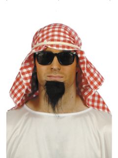 Adult Mens 3 Pce Arab Kit Headdress Smiffys Fancy Dress Costume