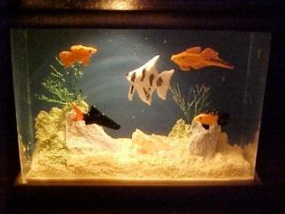   Fish Tank Filled w Tropical Fish Aquarium for Doll House